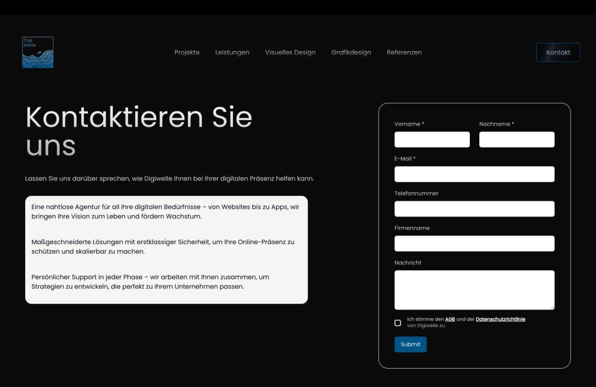 DigiWelle - Webdesign und Entwicklung